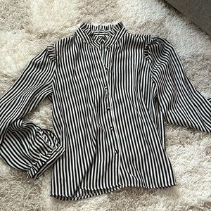 Stripped button down blouse